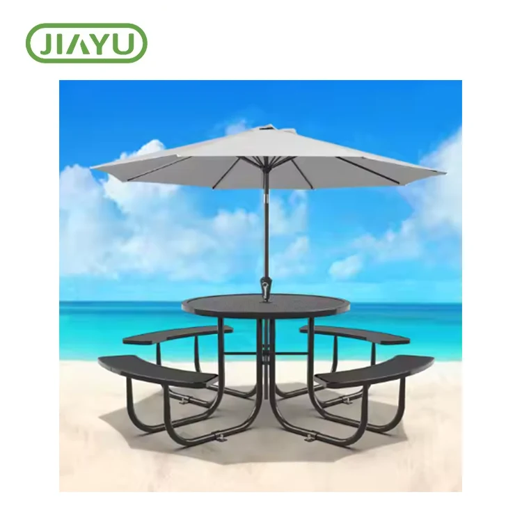 שולחן פיקניק של רשת פלדה מסחרית